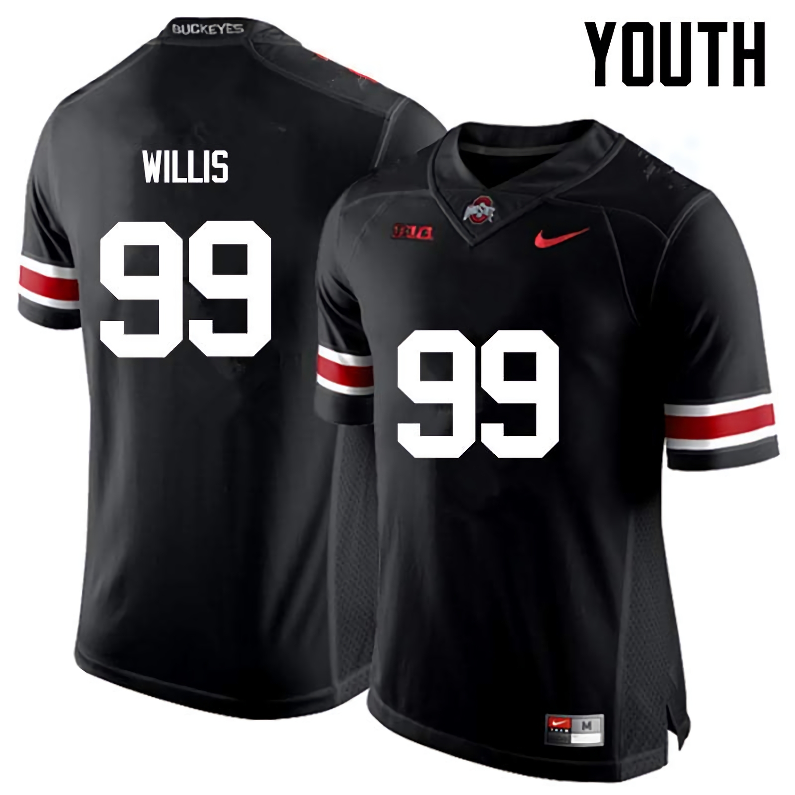 Bill Willis Ohio State Buckeyes Youth NCAA #99 Nike Black College Stitched Football Jersey KDL6856LH